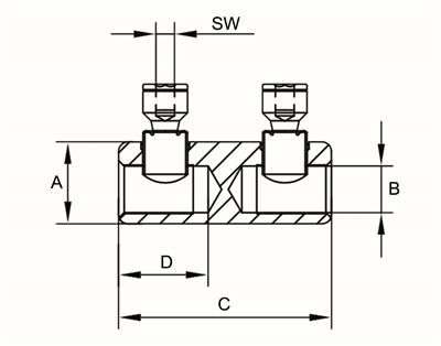 Schroefverbinder LS 16-95² RM / 35-70² SM