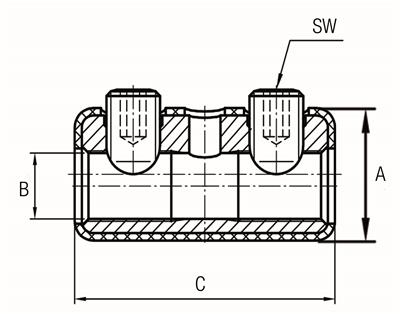 Schroefverbinder LS 16-95 RM / 35-70² SM